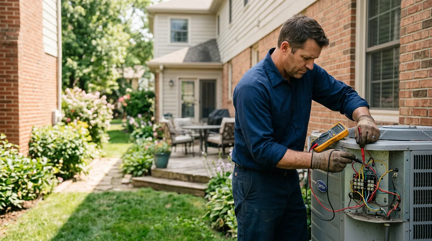 HVAC technician working near Brawley, CA